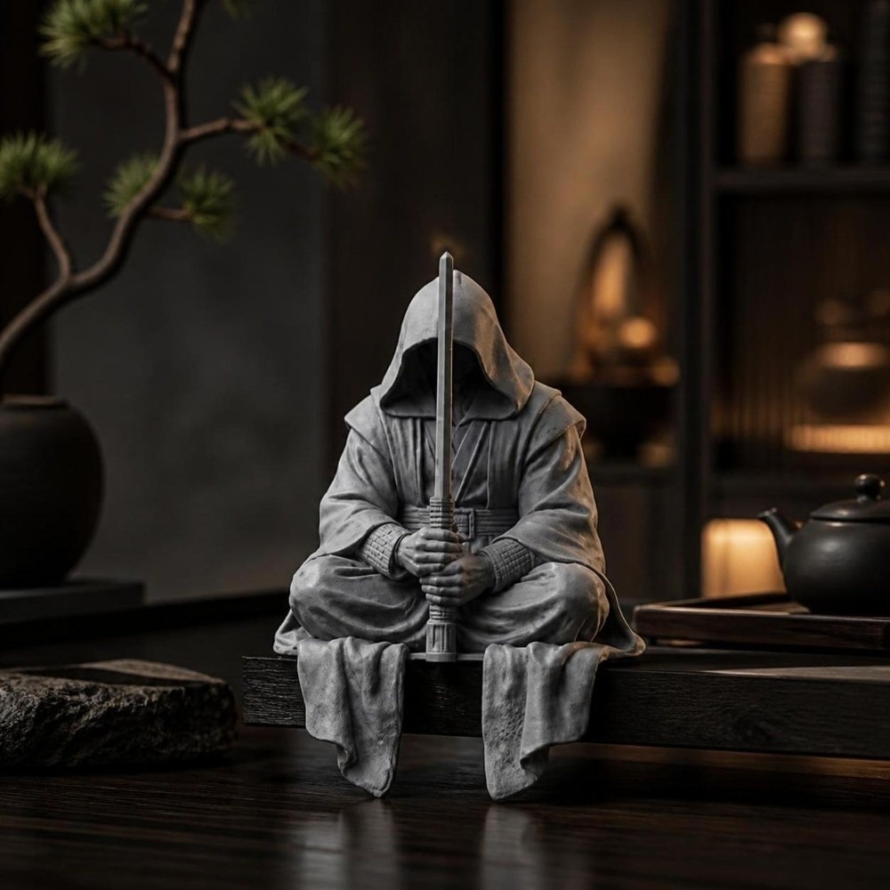 Home Decor Zen Style - Забавные фигурки ниндзя в сидячей позе,
