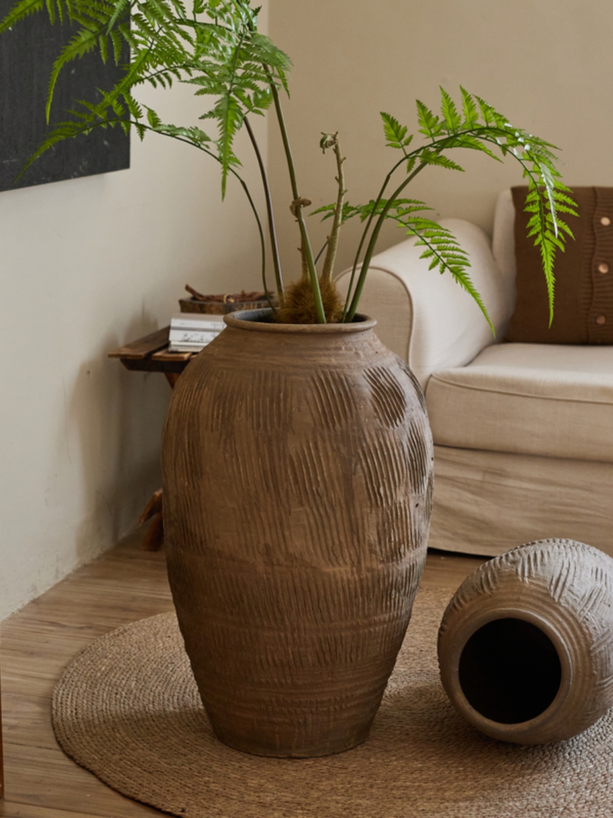 Home Decor Zen Style - Винтажная большая терракотовая ваза для цветов