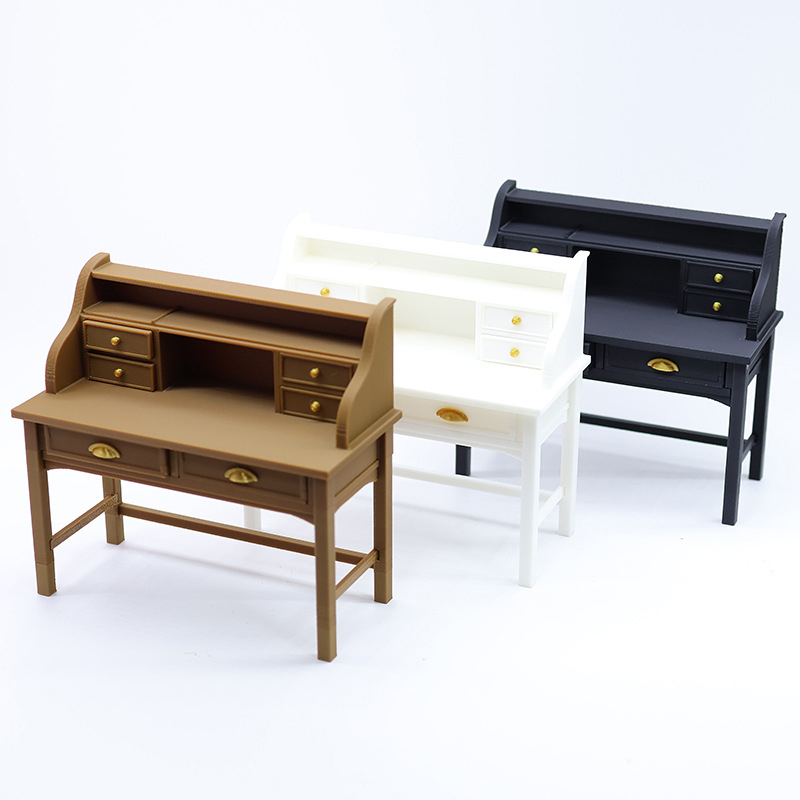 Home Decor Furniture - 1/12 кукольный домик, имитация письменного стола,