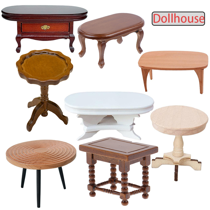 Home Decor Furniture - 1:12 кукольный домик, миниатюрный круглый стол,