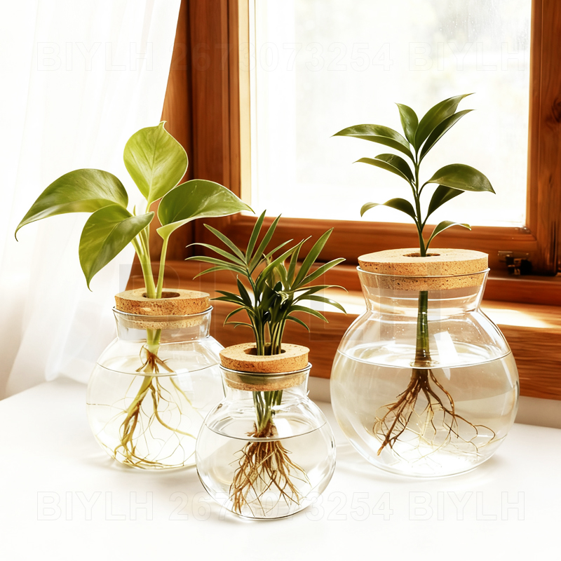 Terrarium Glass Bottle - Гидропонная стеклянная ваза для растений с