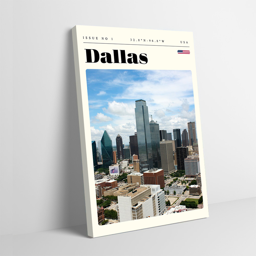 Home Decor Dallas - Даллас Техас путешествия печать плакат настраиваемые