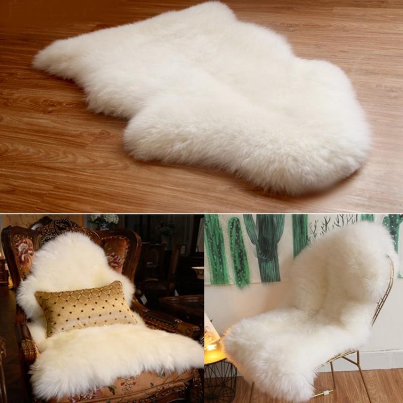 Cowhide Rug Faux - 1/12 кукольный домик, плюшевый ковер из
