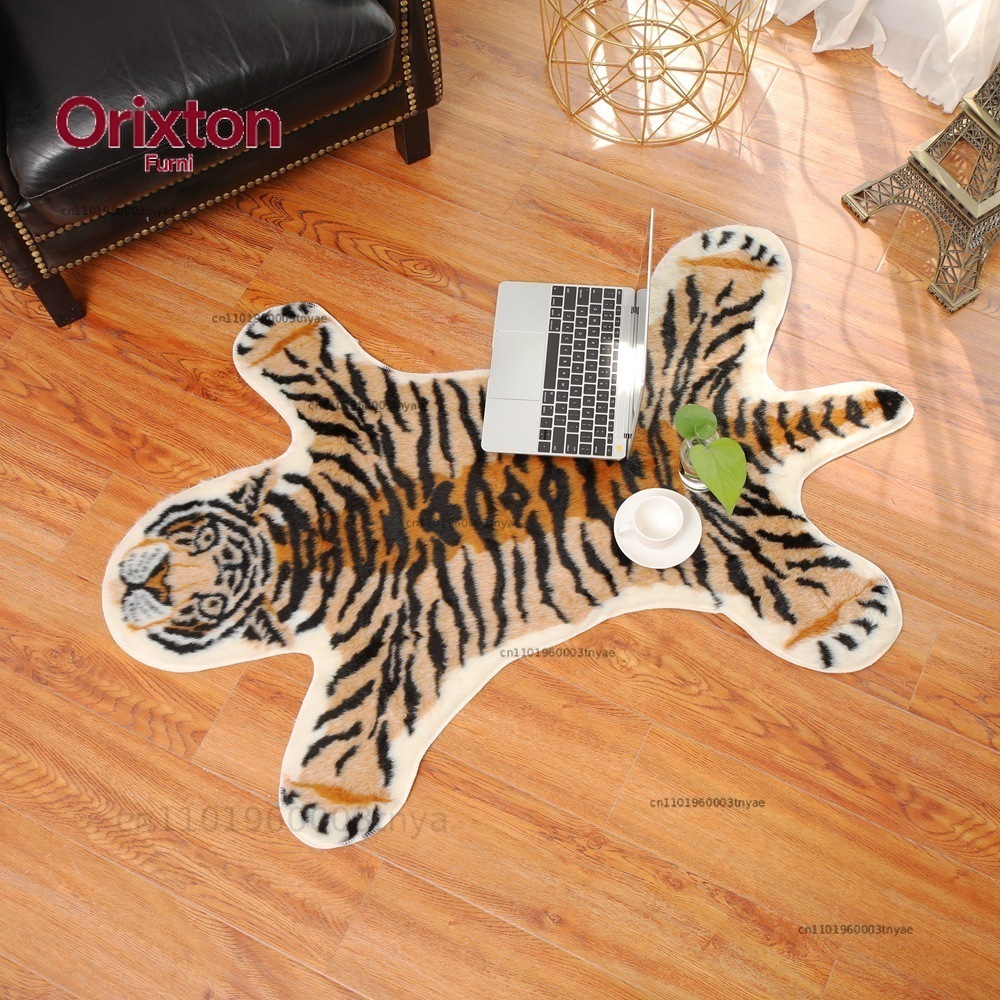 Cowhide Rug Faux - Коврик с принтом тигра, леопарда, коровы,