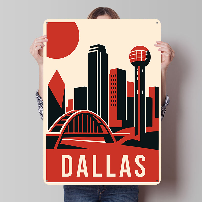 Home Decor Dallas - Винтажный постер с принтом в стиле