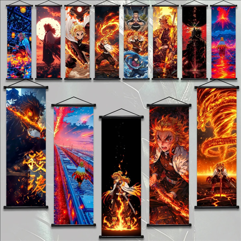 Home Decor Furniture - Аниме-постер Demon Slayer: Кёджуро Ренгоку, HD-печать,