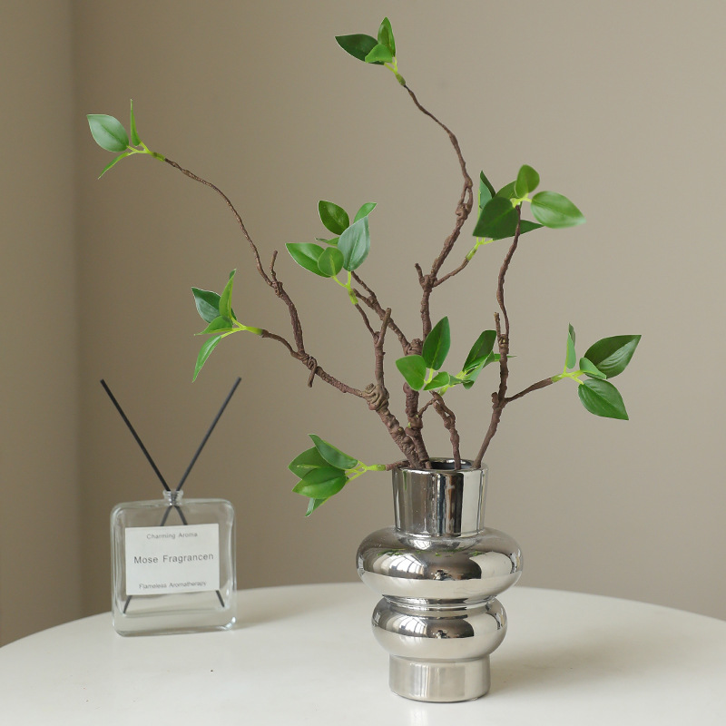 Home Decor Zen Style - 17,3-дюймовая искусственная ветка с зелеными бутонами,
