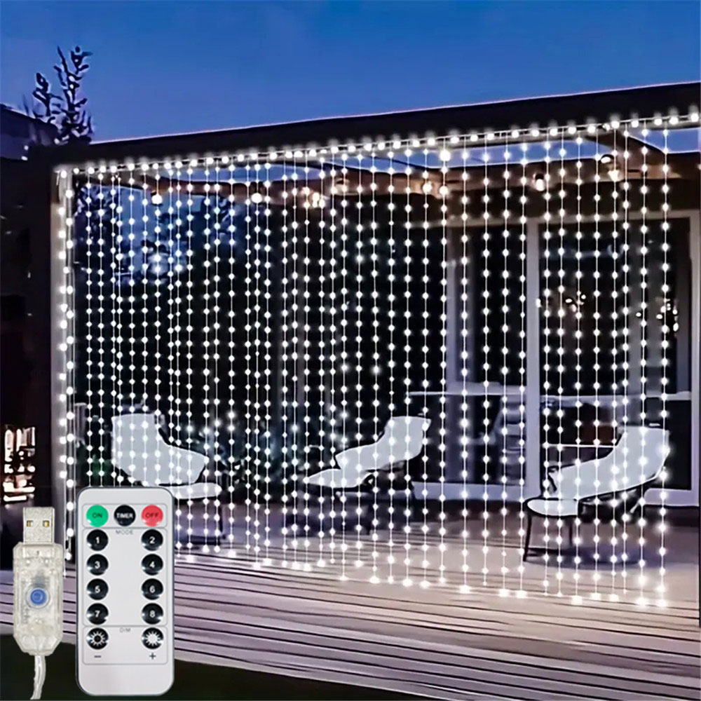Fairy Lights Bedroom - 3/6 м USB светодиодный занавес, 8