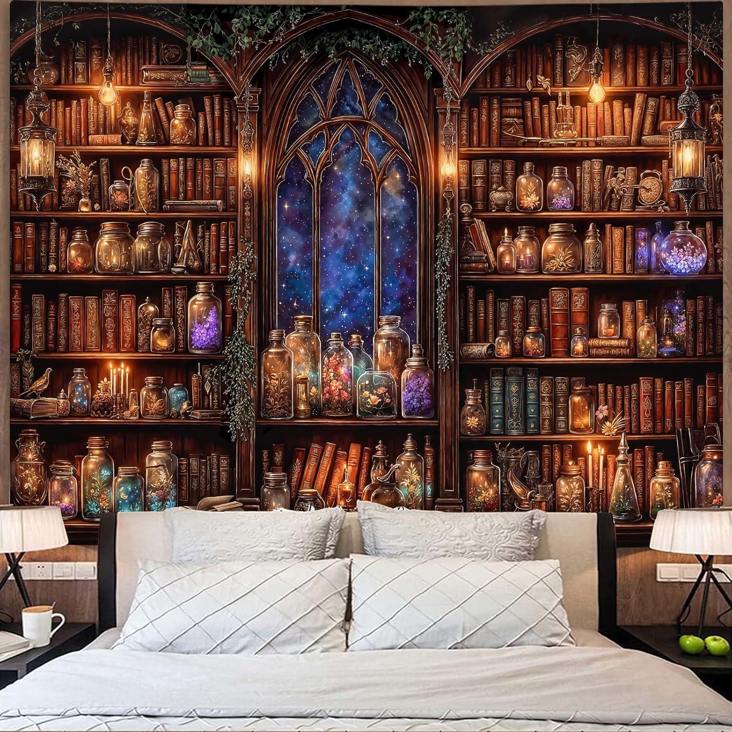 Aesthetic Tapestry - Фэнтезийный гобелен для книжной полки: Средневековая