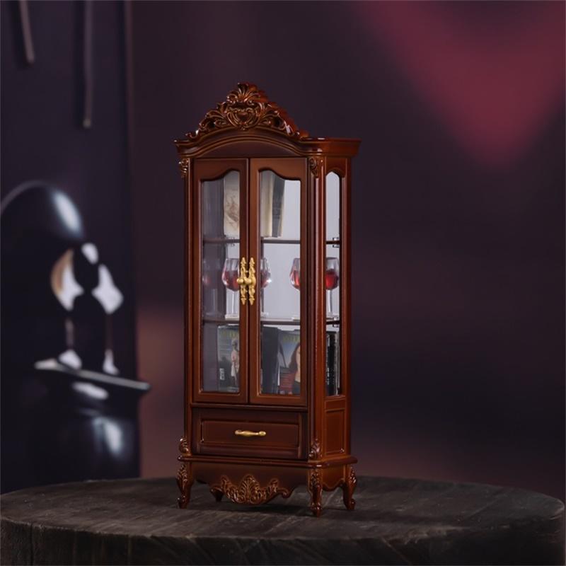 Home Decor Furniture - 1/12 кукольный домик, винтажный имитация шкафа