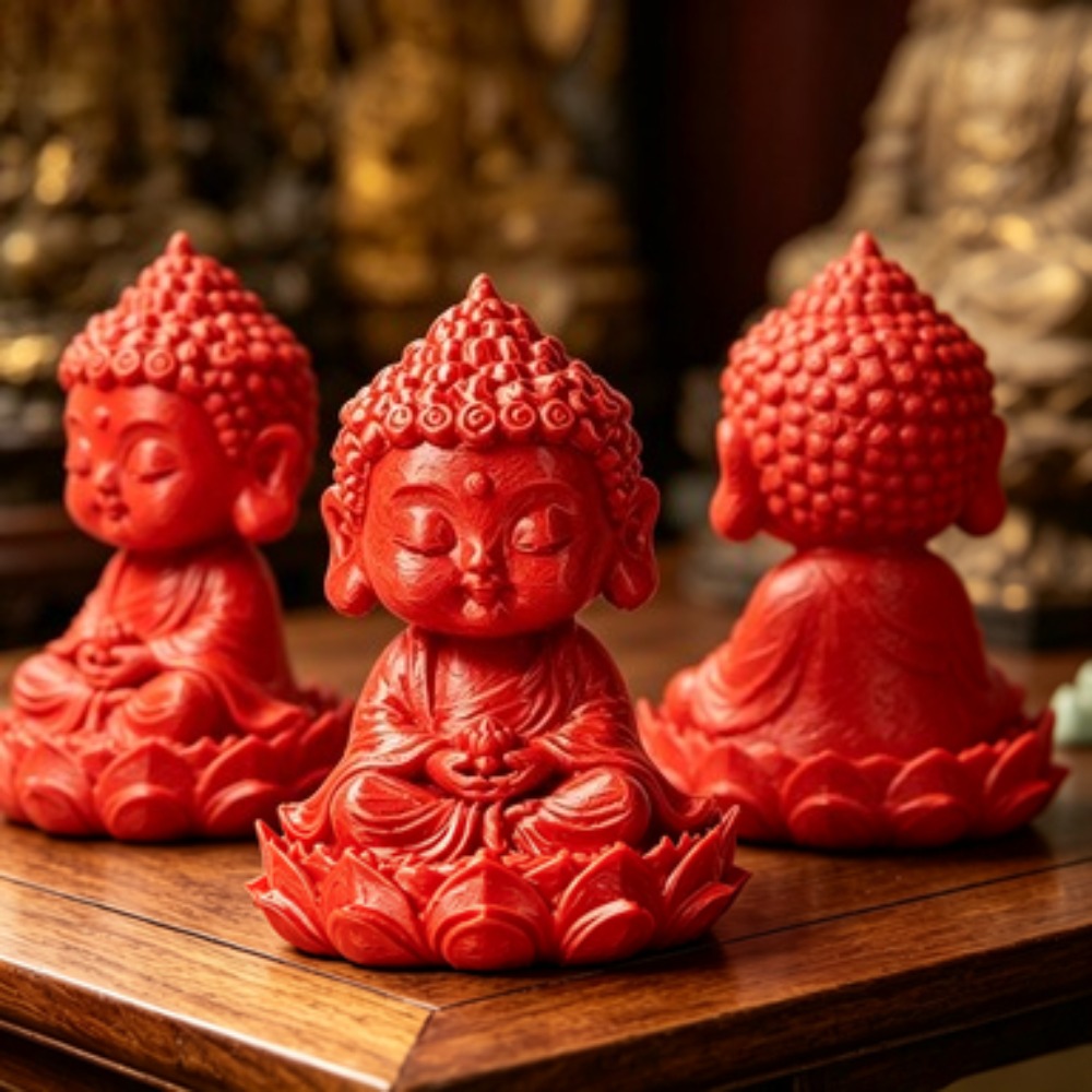Home Decor Zen Style - Ретро-золотая миниатюрная фигурка Будды для медитации,