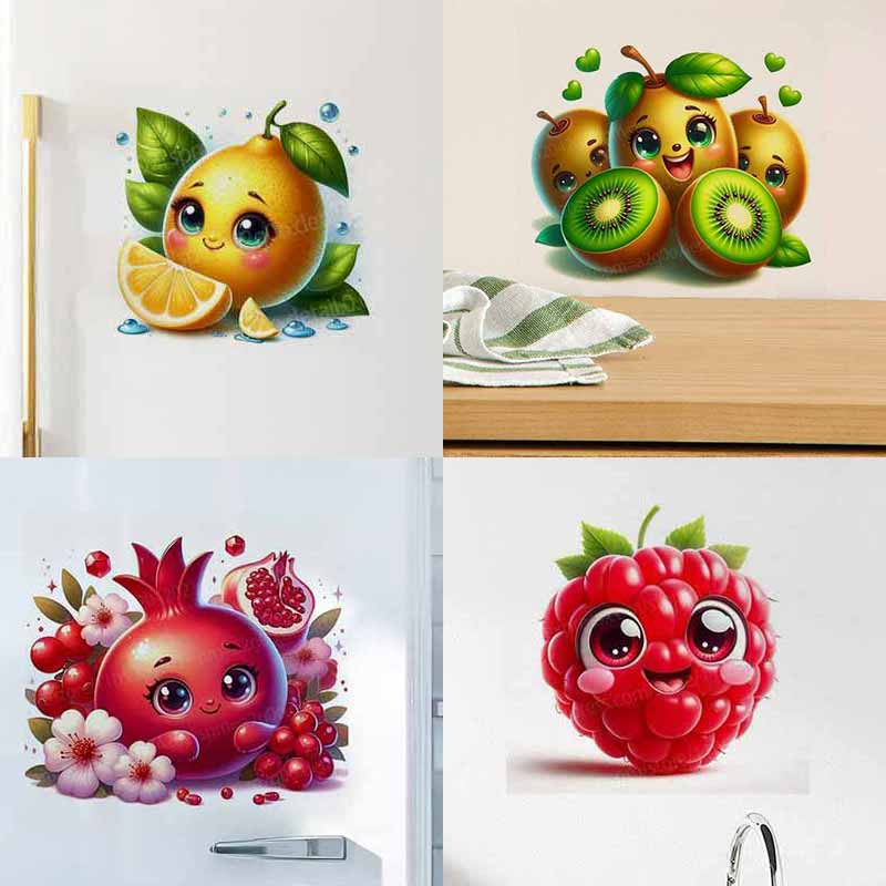 Home Decor Emoji - Милые наклейки-эмодзи с фруктами для декора