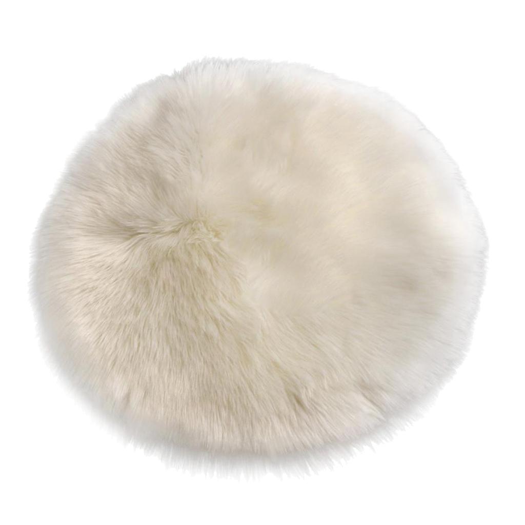 Cowhide Rug Faux - Роскошный Ковер Из искусственной овчины, Круглый