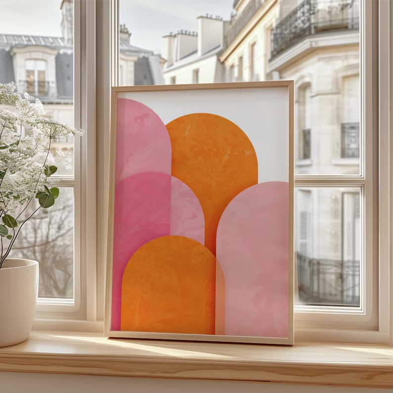 Современный абстрактный красоч – обзор и цена Home Decor Orange