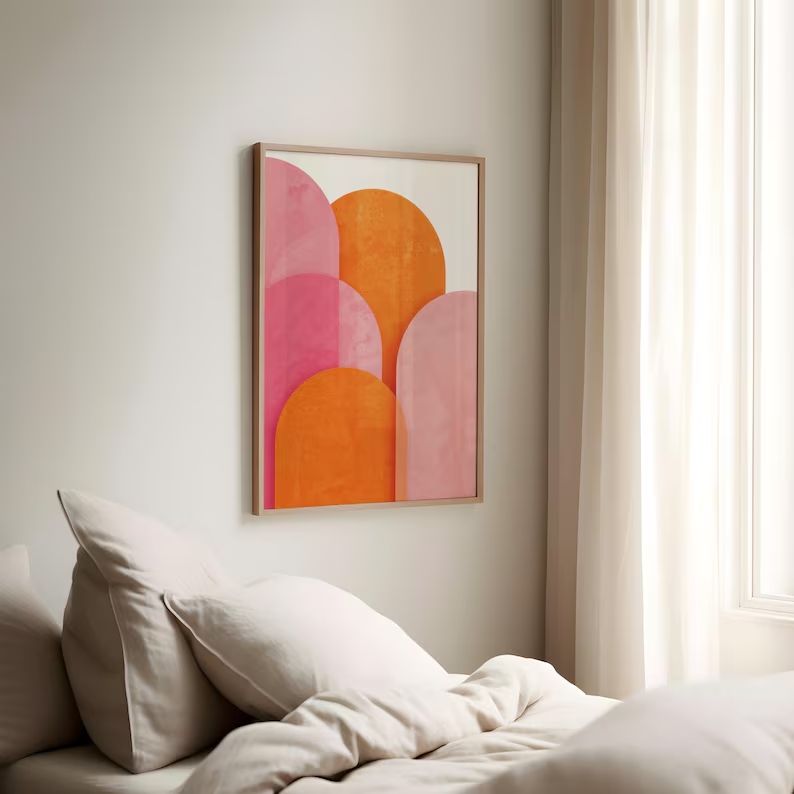 Современный абстрактный красоч – обзор и цена Home Decor Orange