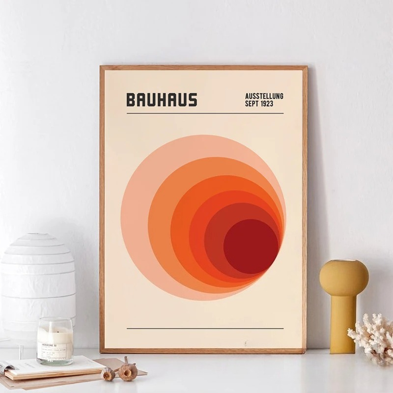 Оранжевый Баухаус, ретро-арт,  – обзор и цена Home Decor Orange