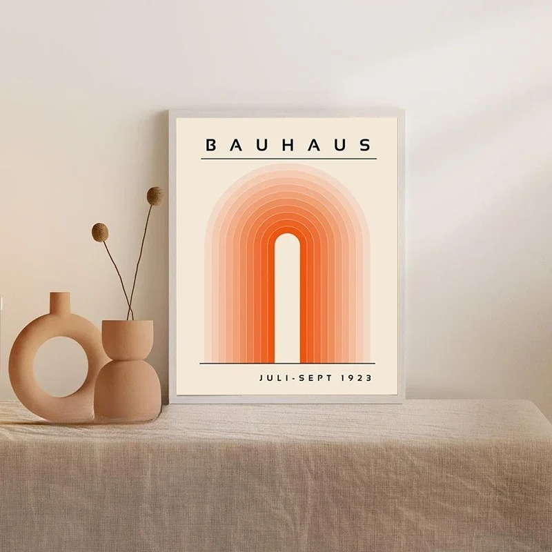 Оранжевый Баухаус, ретро-арт,  – обзор и цена Home Decor Orange