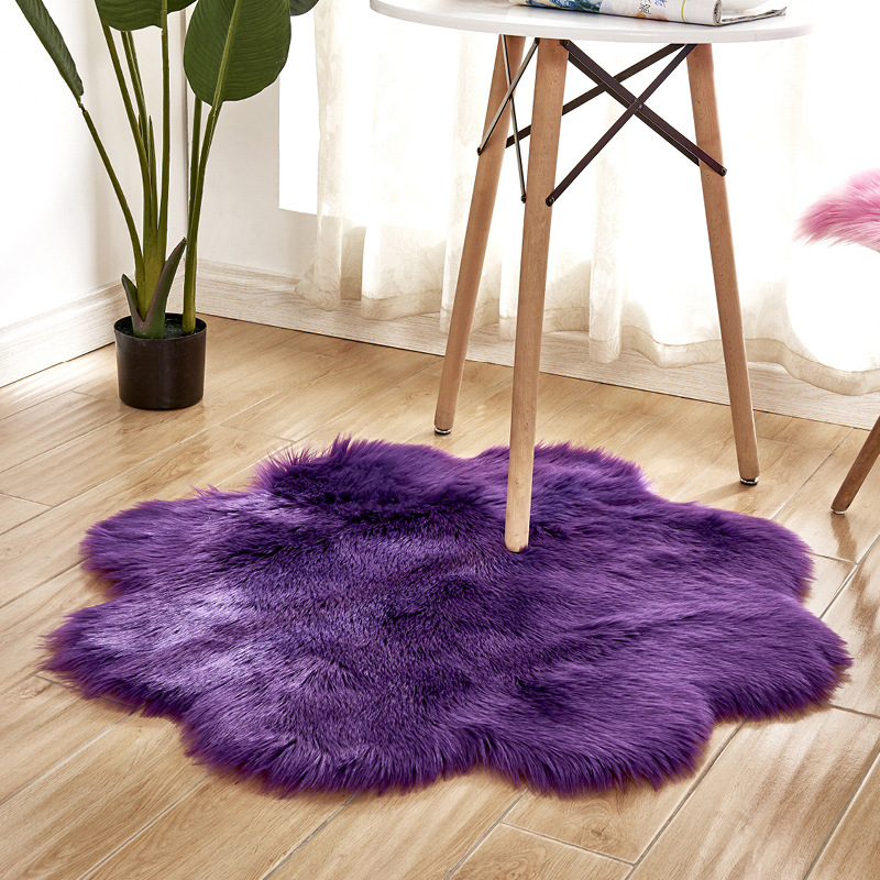 Форма цветка сливы, мягкий иск – обзор и цена Cowhide Rug Faux