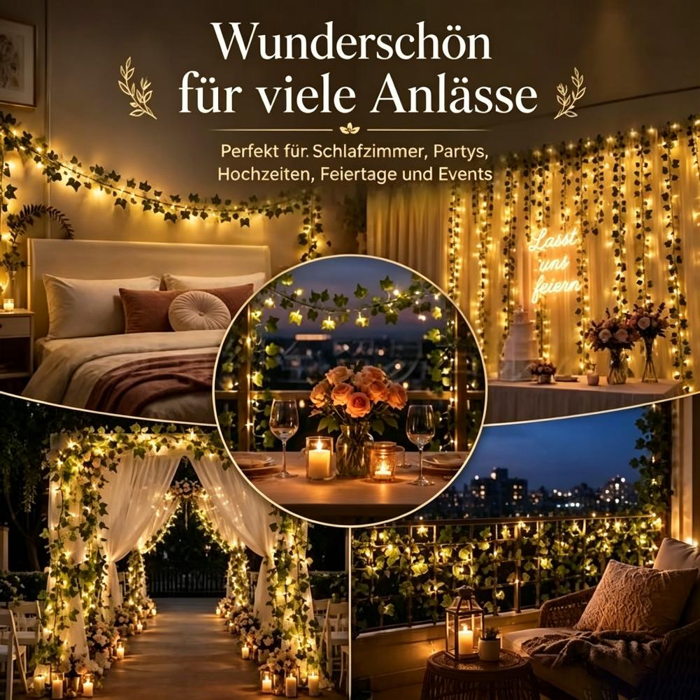 Искусственная гирлянда из плющ – обзор и цена Fairy Lights Bedroom