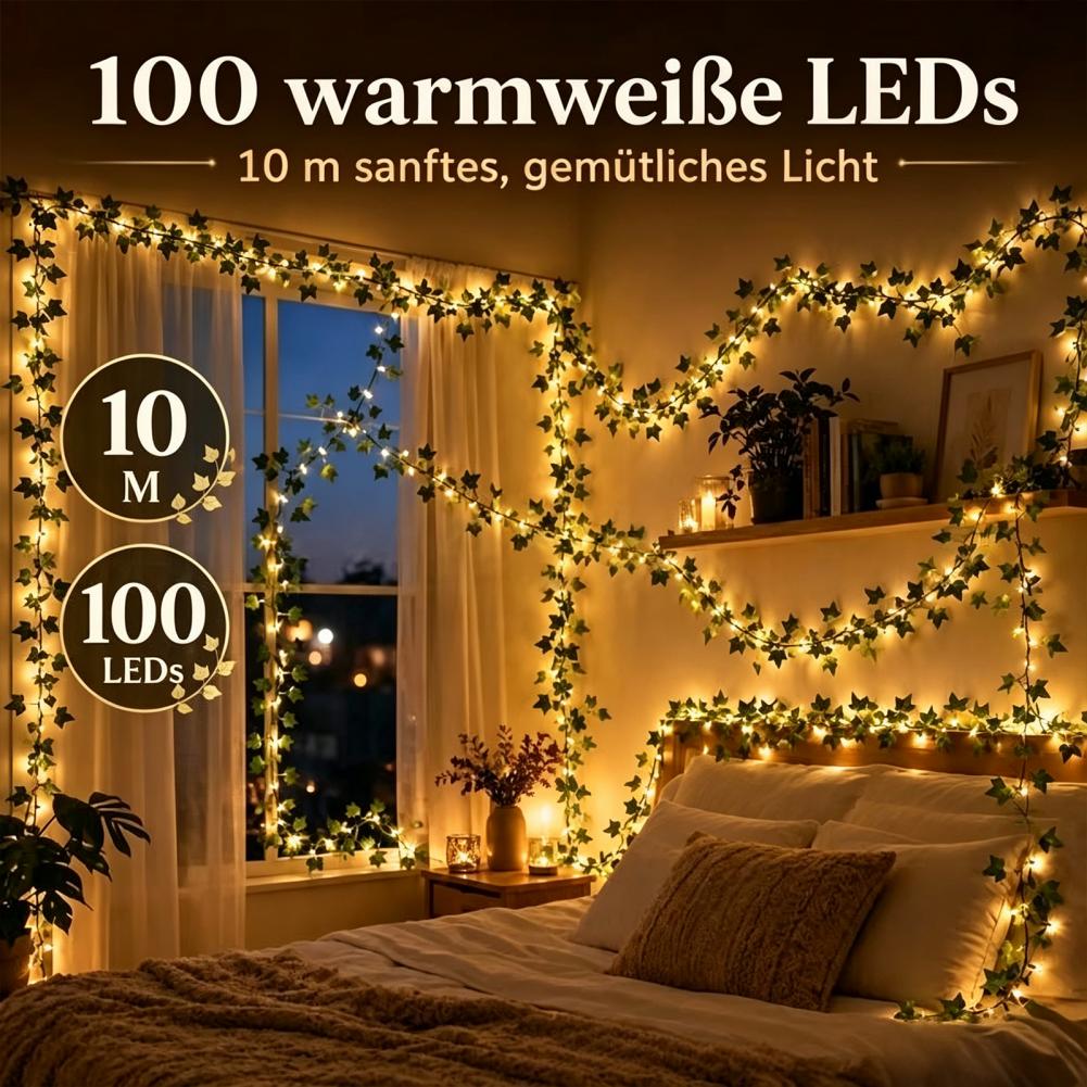 Искусственная гирлянда из плющ – обзор и цена Fairy Lights Bedroom