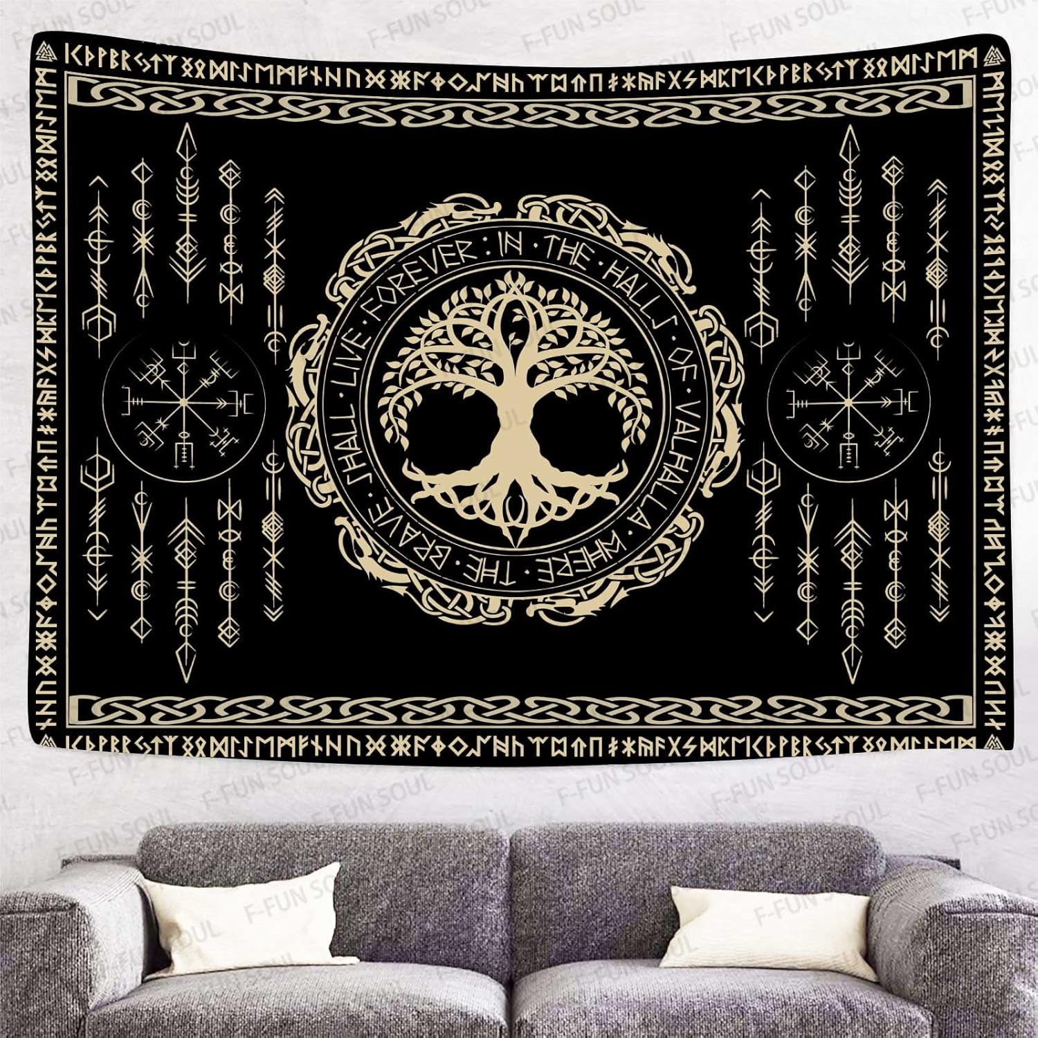 Гобелен в стиле скандинавской  – обзор и цена Aesthetic Tapestry