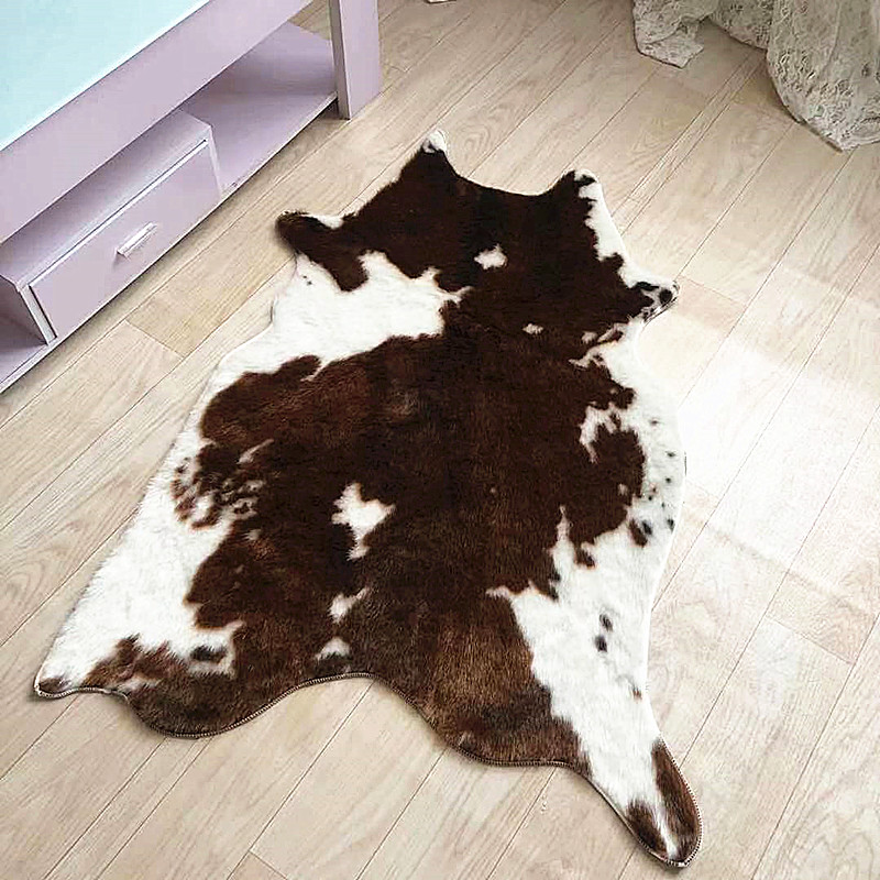 Нескользящий коврик из искусст – обзор и цена Cowhide Rug Faux