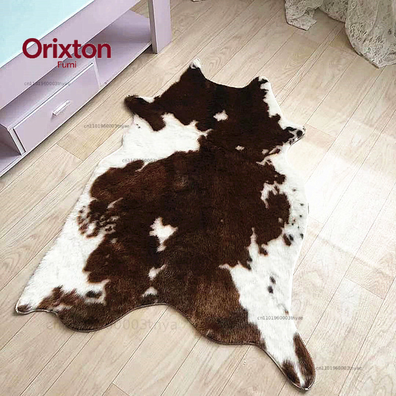 Коврик с принтом тигра, леопар – обзор и цена Cowhide Rug Faux