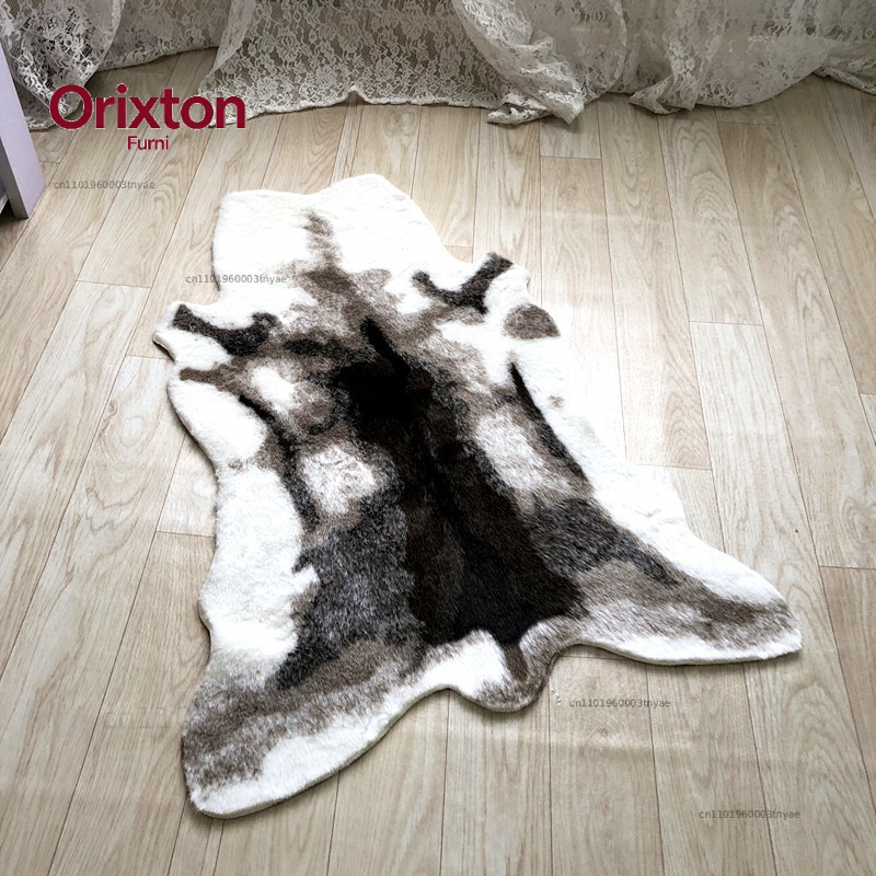 Коврик с принтом тигра, леопар – обзор и цена Cowhide Rug Faux