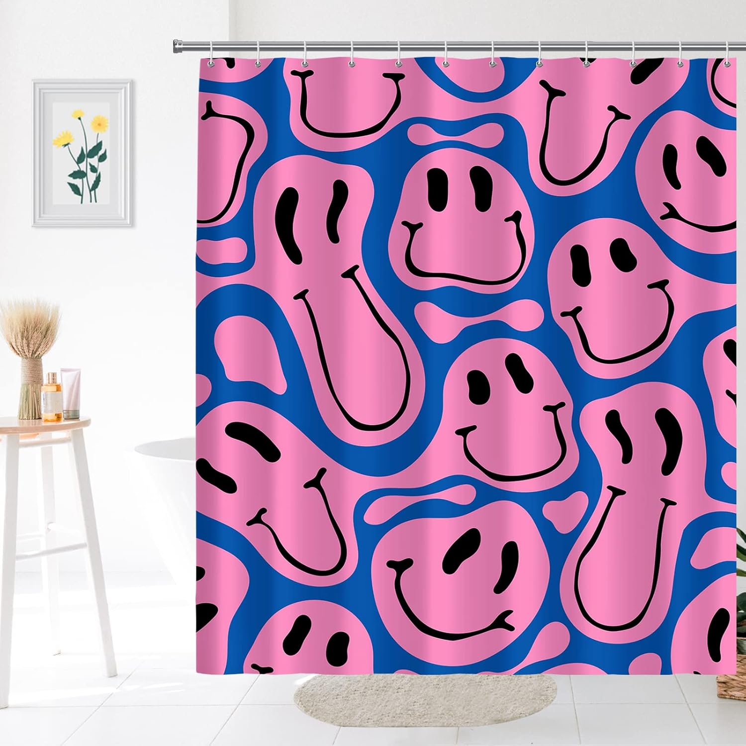 Милая забавная шторка для душа – обзор и цена Home Decor Emoji