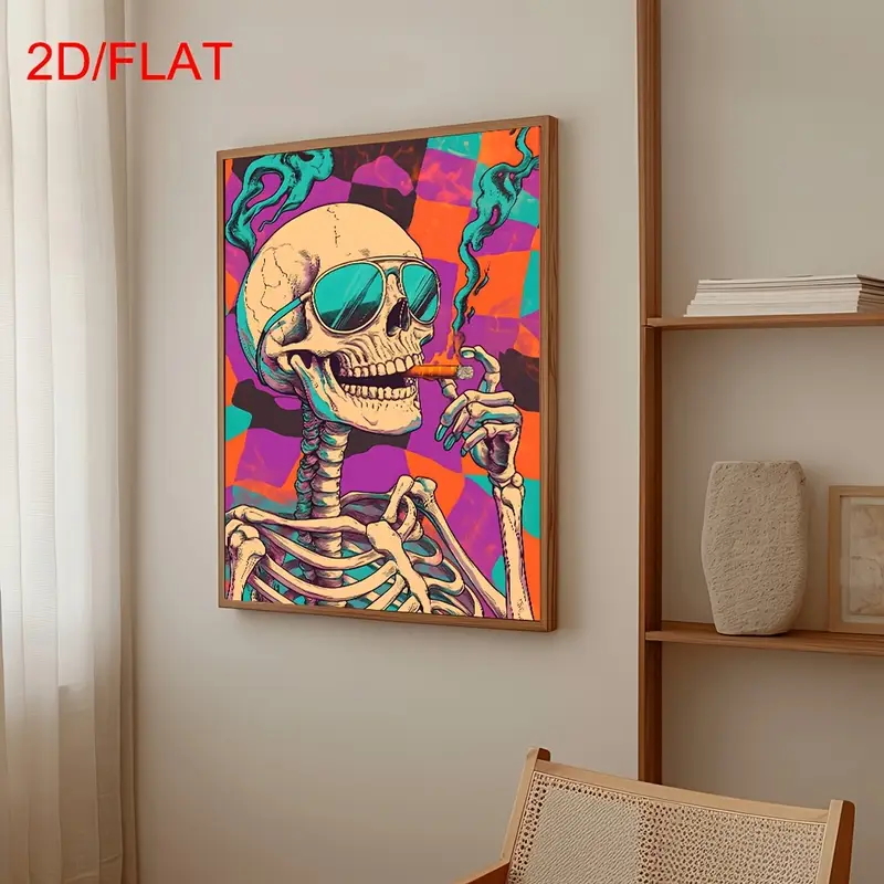 Абстрактный постер с курящим ч – обзор и цена Home Decor Orange