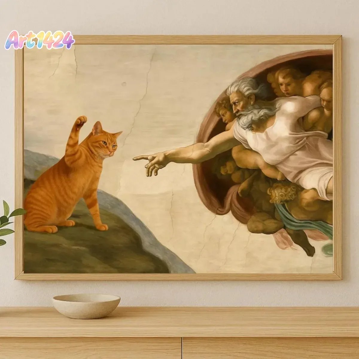 Забавная картина «Сотворение А – обзор и цена Home Decor Orange
