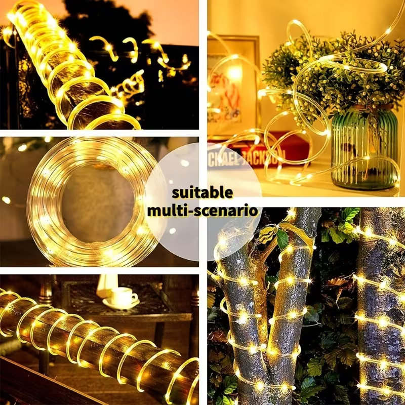 Водонепроницаемые солнечные ги – обзор и цена Rope Light Decoration