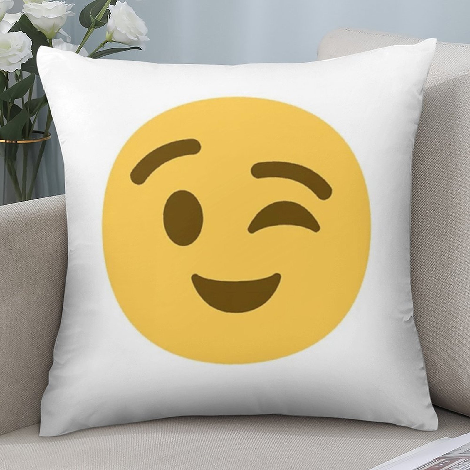 Милая наволочка с моргающим эм – обзор и цена Home Decor Emoji