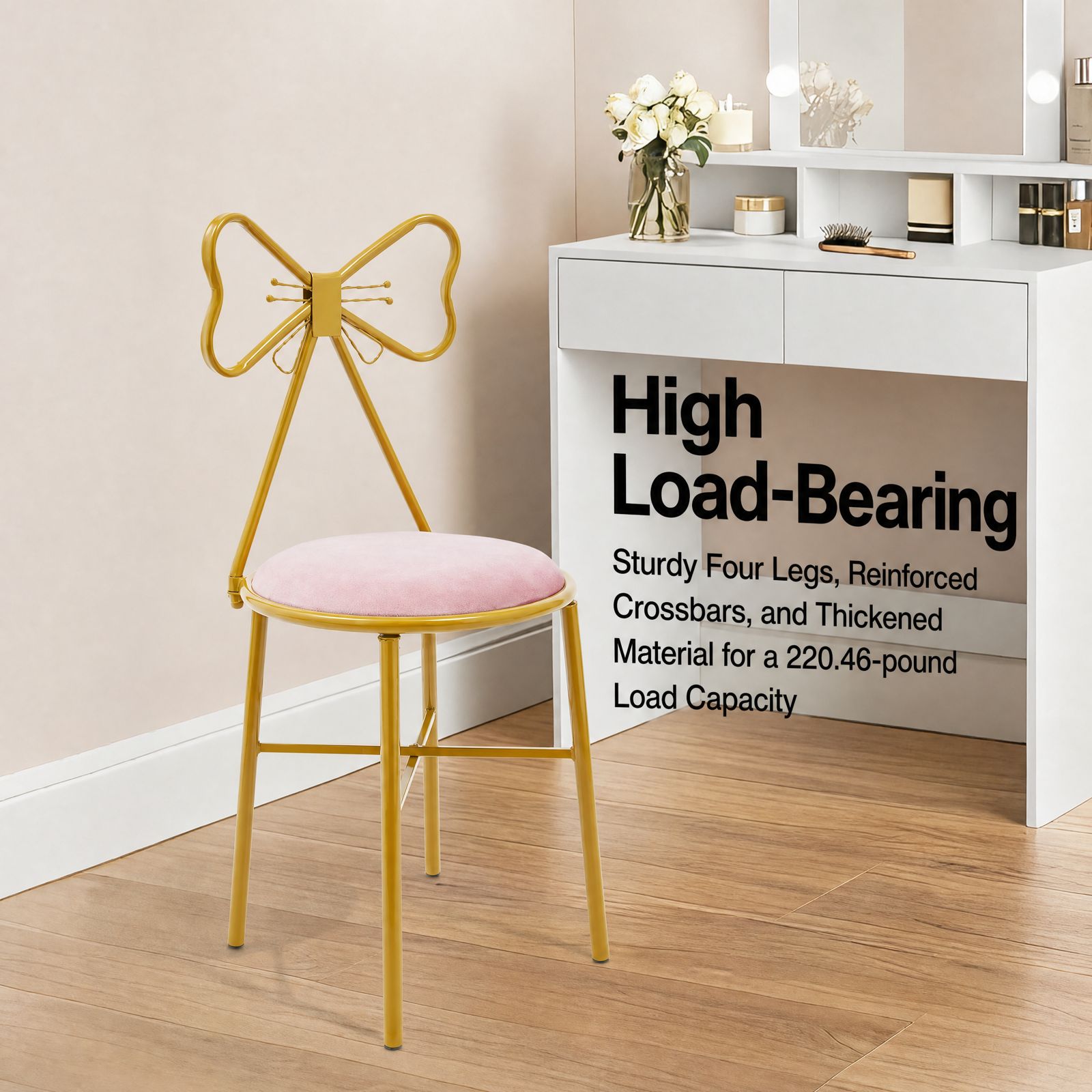 Розовый стул для макияжа с под – обзор и цена Home Decor Furniture