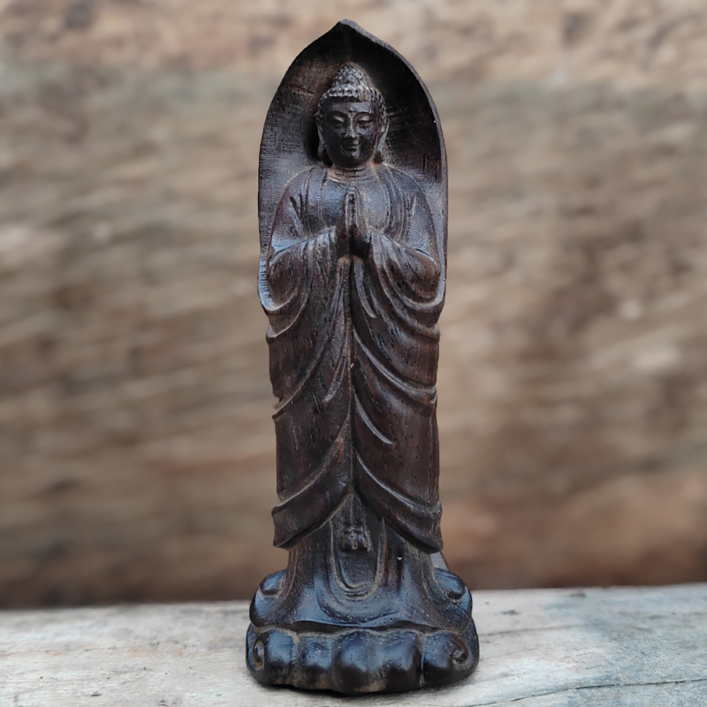 Деревянная фигурка Будды в сти – обзор и цена Home Decor Zen Style