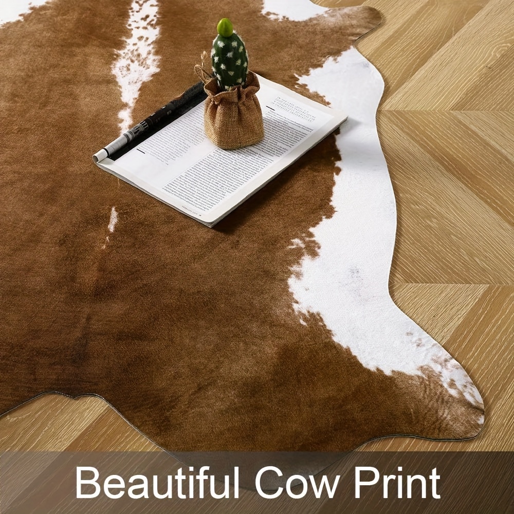 Коврики из искусственного меха – обзор и цена Cowhide Rug Faux