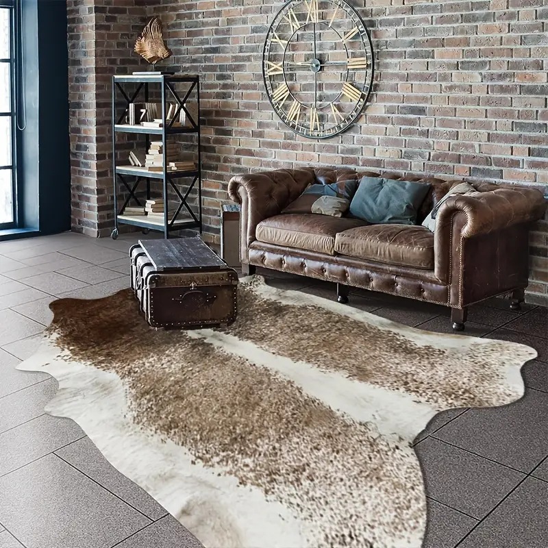 Коврики из искусственного меха – обзор и цена Cowhide Rug Faux
