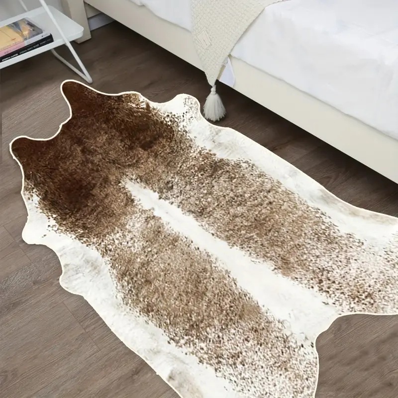 Коврики из искусственного меха – обзор и цена Cowhide Rug Faux