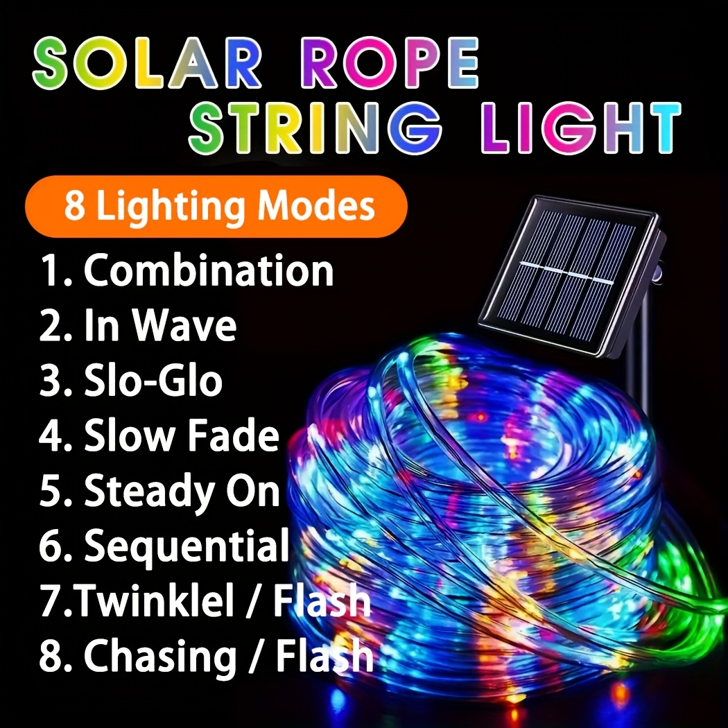 Уличные солнечные светодиодные – обзор и цена Rope Light Decoration