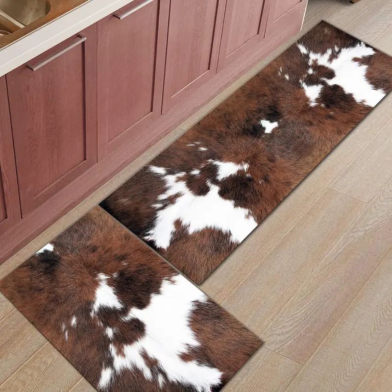 VIKAMA 1/2 шт. Кухонный коврик – обзор и цена Cowhide Rug Faux