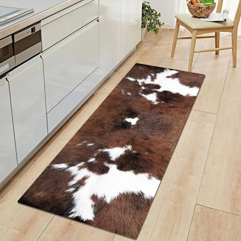 VIKAMA 1/2 шт. Кухонный коврик – обзор и цена Cowhide Rug Faux