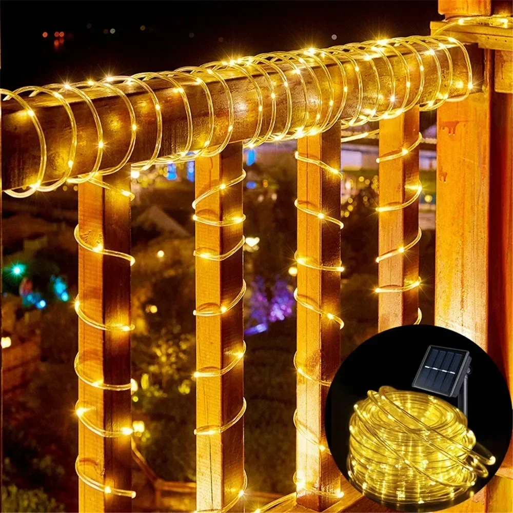 Солнечные гирлянды-шнуры для у – обзор и цена Rope Light Decoration