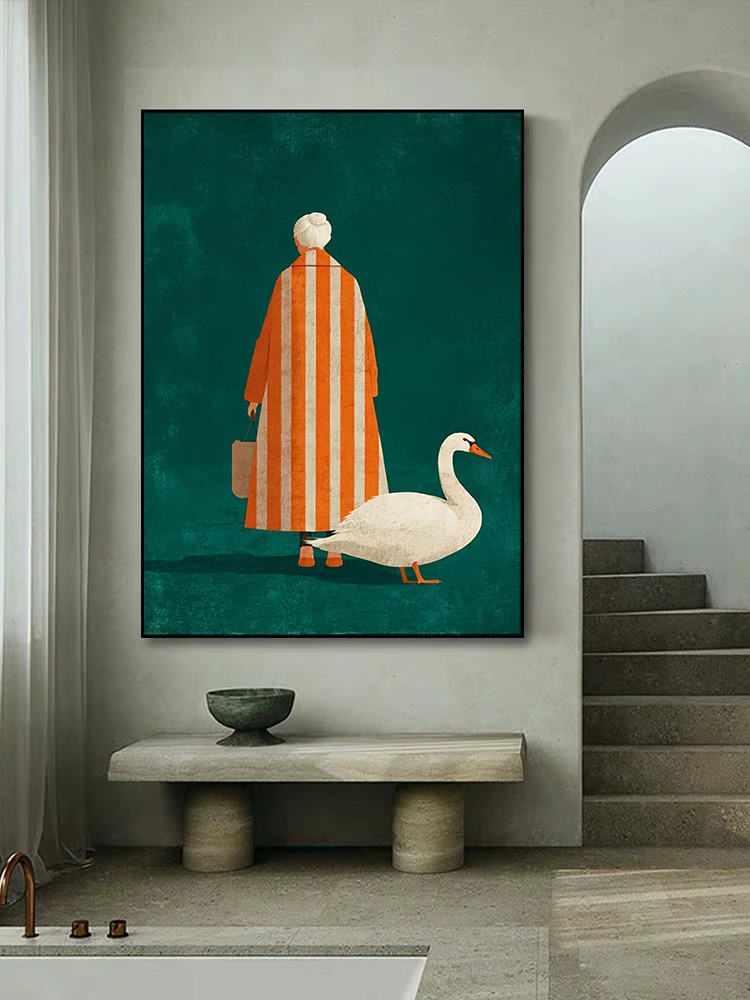 Рисунок в оранжево-белую полос – обзор и цена Home Decor Orange