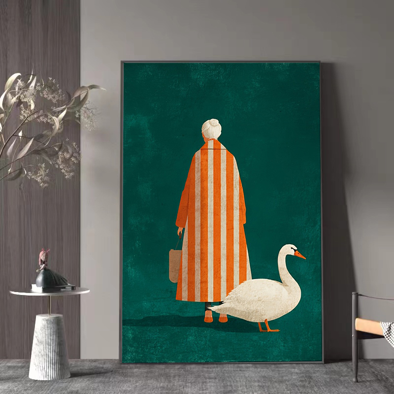 Рисунок в оранжево-белую полос – обзор и цена Home Decor Orange