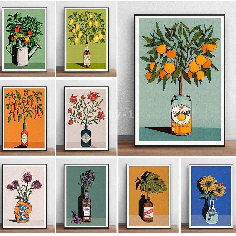 Современные картины с цитрусов – обзор и цена Home Decor Orange